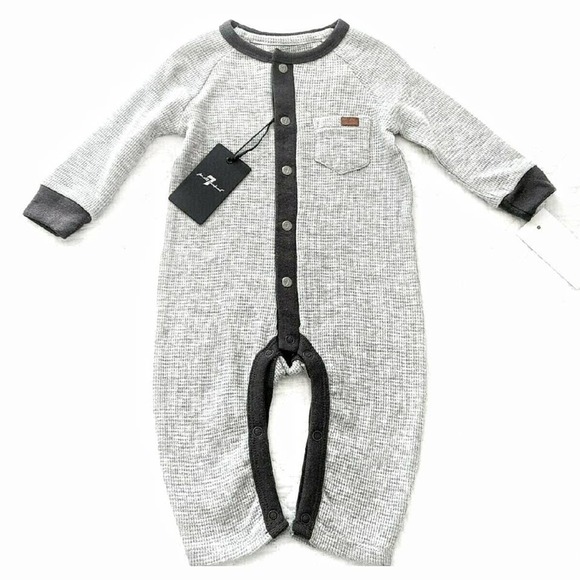 New Seven For All 3-6 Months Thermal Romper NWT 7 SFAM - Picture 1 of 3